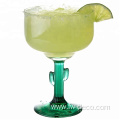 colored Cactus Margarita Glasses Cocktail Drinkware